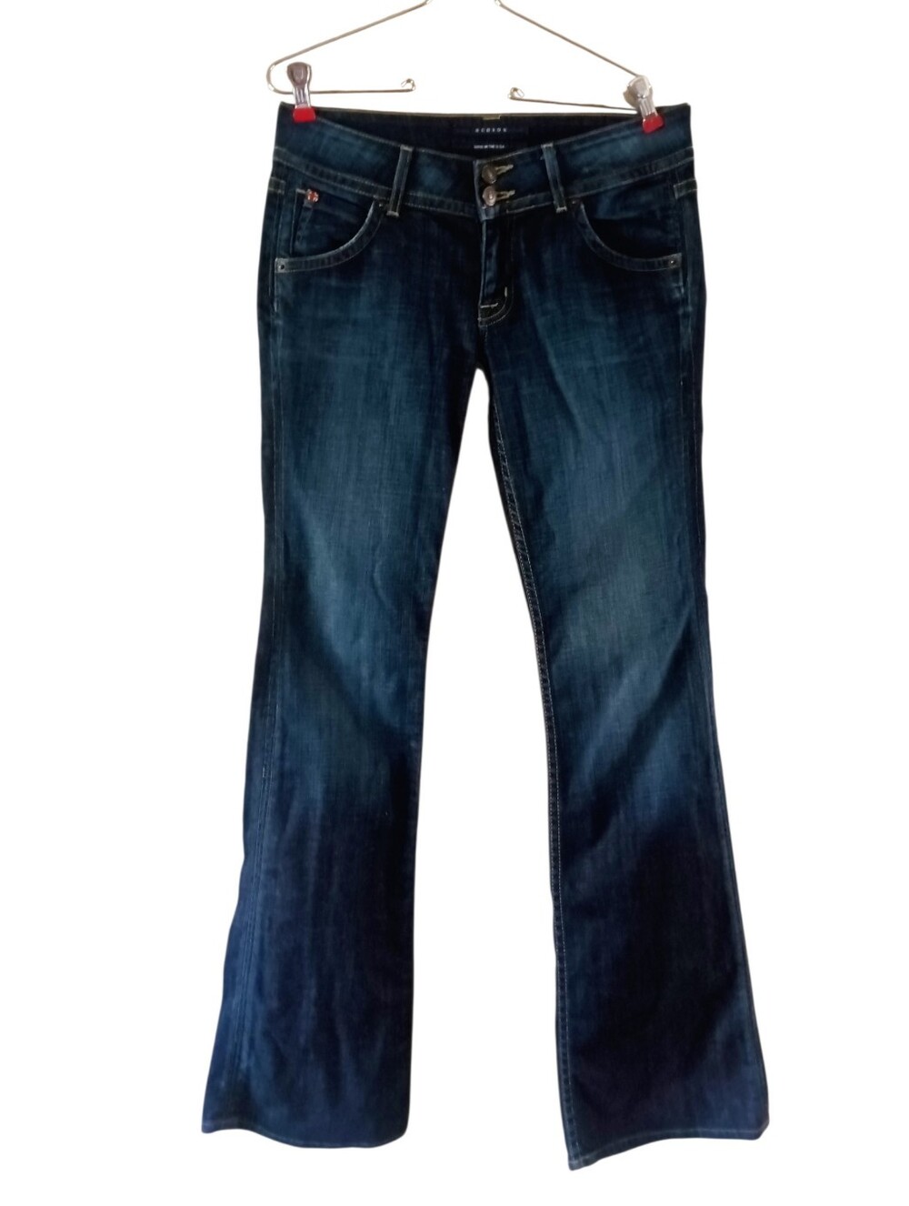 Hudson Jeans Womens Signature Bootcut Jeans In Dark Wash Size 28